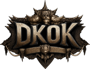 dkok গোলাপি নীল লোগো